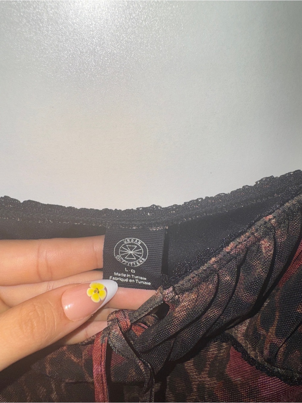 Urban Outfitters Black and Red Floral Leopard Slip Dress - Picture 3 of 4